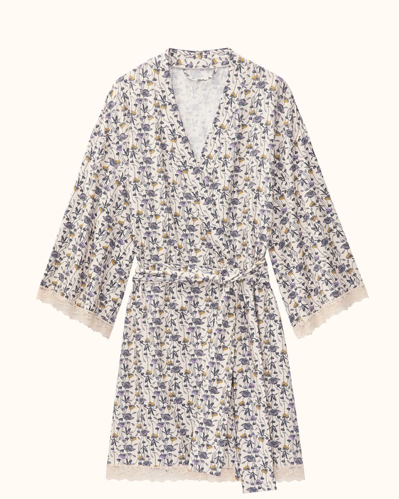 Front of a size LG WonderKnit™ Robe in bloom-sea-salt by ThirdLove. | dia_product_style_image_id:251522